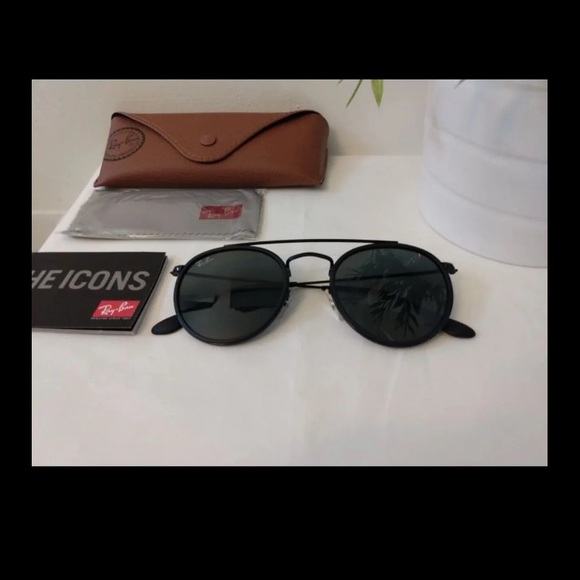 Ray-Ban Double Bridge Rounds (sunglasses only) - Picture 11 of 13